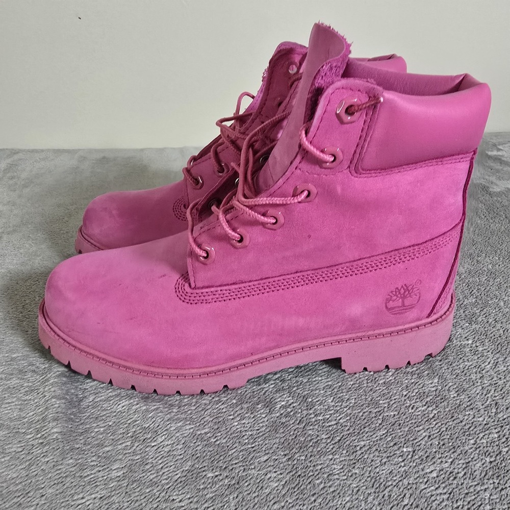 Timberland Boots Womens 6.5 Pink Premium 6 Inch Insulated Casual Streetwear